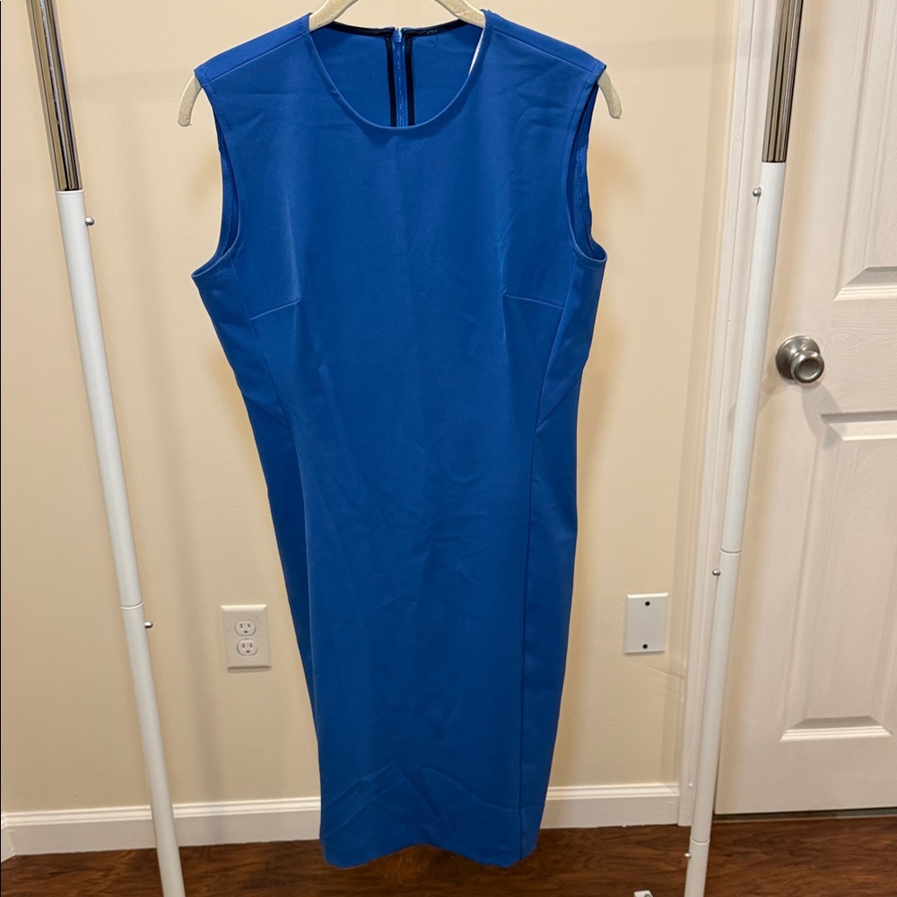 Chic Blue Midi Dress